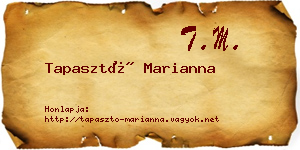 Tapasztó Marianna névjegykártya